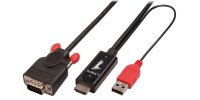 LINDY HDMI an VGA Kabel mit USB Typ A für Strom...
