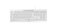 CHERRY TAS STREAM KEYBOARD Corded DE-Layout weiß/grau