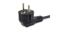 Equip Stromkabel CEE 7/7 90°->C13 St/Bu   schwarz...