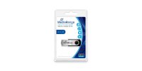 MediaRange USB-Stick  4GB Flash Drive silber swivel swing