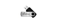 MediaRange USB-Stick  4GB Flash Drive silber swivel swing