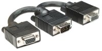 MANHATTAN SVGA Y Kabel HD15 St/2xBu 0.15cm          schwarz